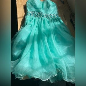 Sea green Prom/ homecoming dress